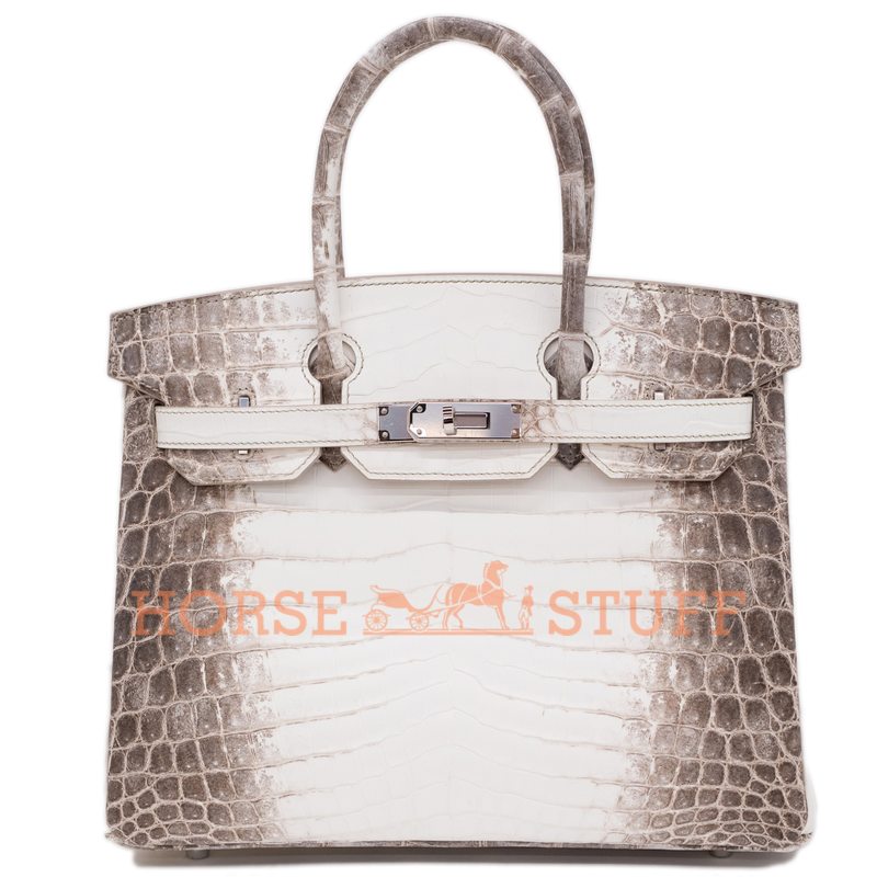 Hermès Birkin 30 Blanc Himalayan Crocodile Niloticus PHW