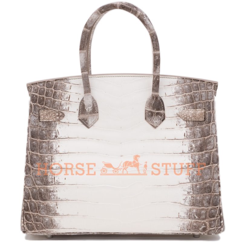 Hermès Birkin 30 Blanc Himalayan Crocodile Niloticus PHW