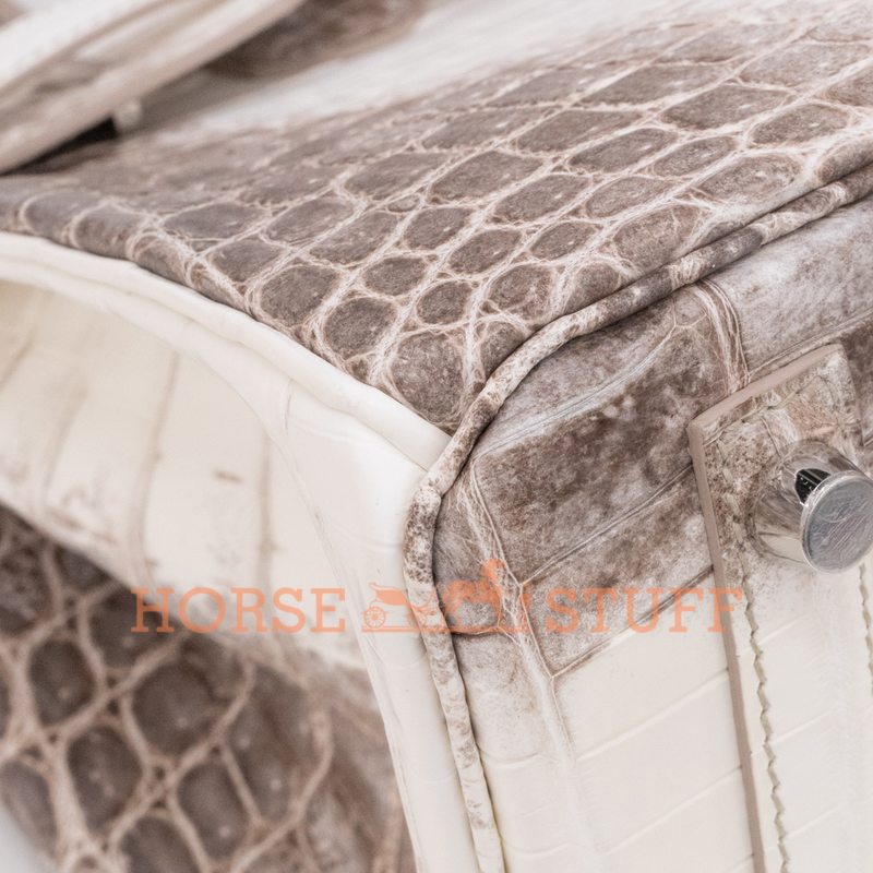 Hermès Birkin 30 Blanc Himalayan Crocodile Niloticus PHW