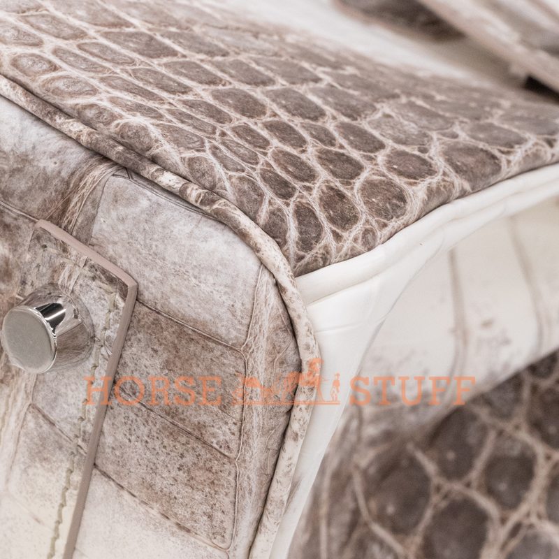 Hermès Birkin 30 Blanc Himalayan Crocodile Niloticus PHW