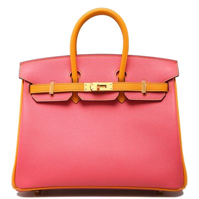 Hermès Birkin 30 Special Order HSS  Jaune d'Or / Rose Azalée Epsom GHW