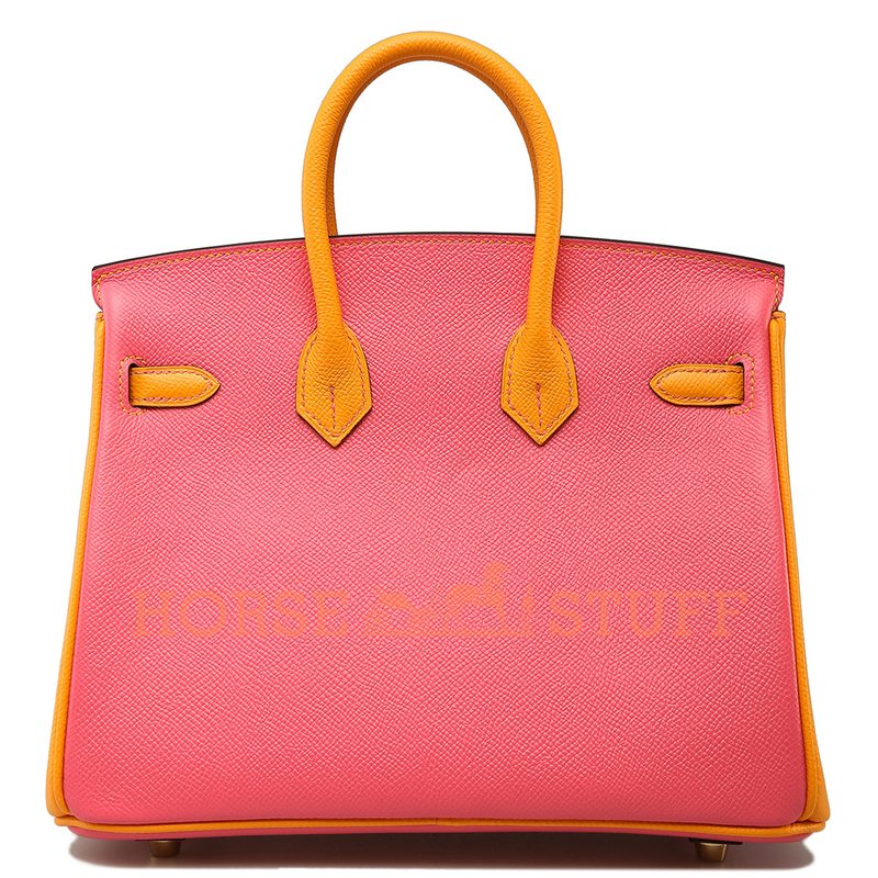 Hermès Birkin 30 Special Order HSS Jaune d'Or / Rose Azalée Epsom GHW