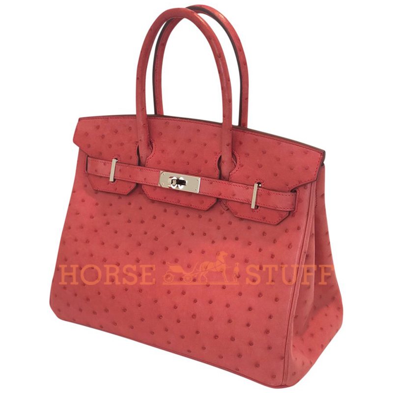 Hermès Birkin 30 Bougainvillea Ostrich PHW