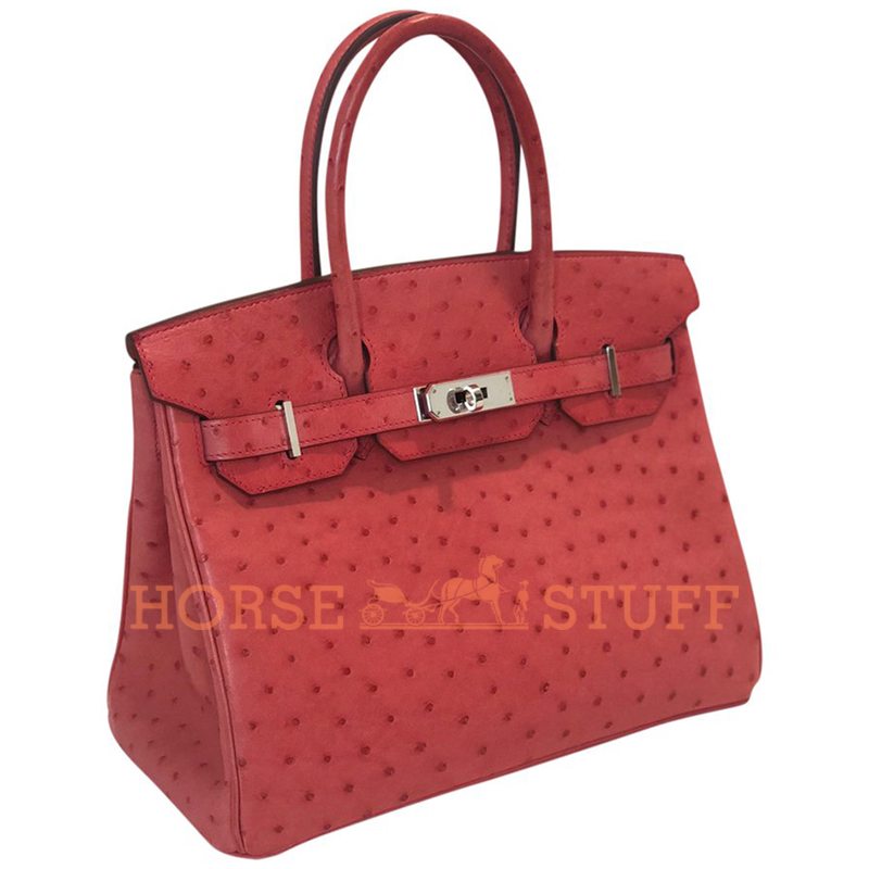 Hermès Birkin 30 Bougainvillea Ostrich PHW