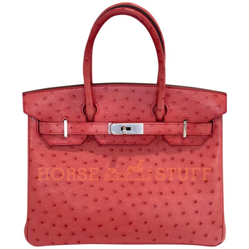 Hermès Birkin 30 Bougainvillea Ostrich PHW