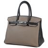 Hermès Birkin 30 Special Order HSS Etoupe / Black Togo BPHW