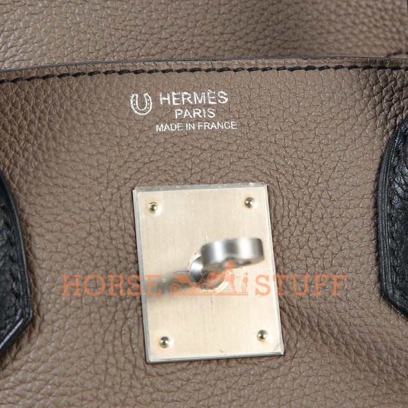 Hermès Birkin 30 Special Order HSS Etoupe / Black Togo BPHW