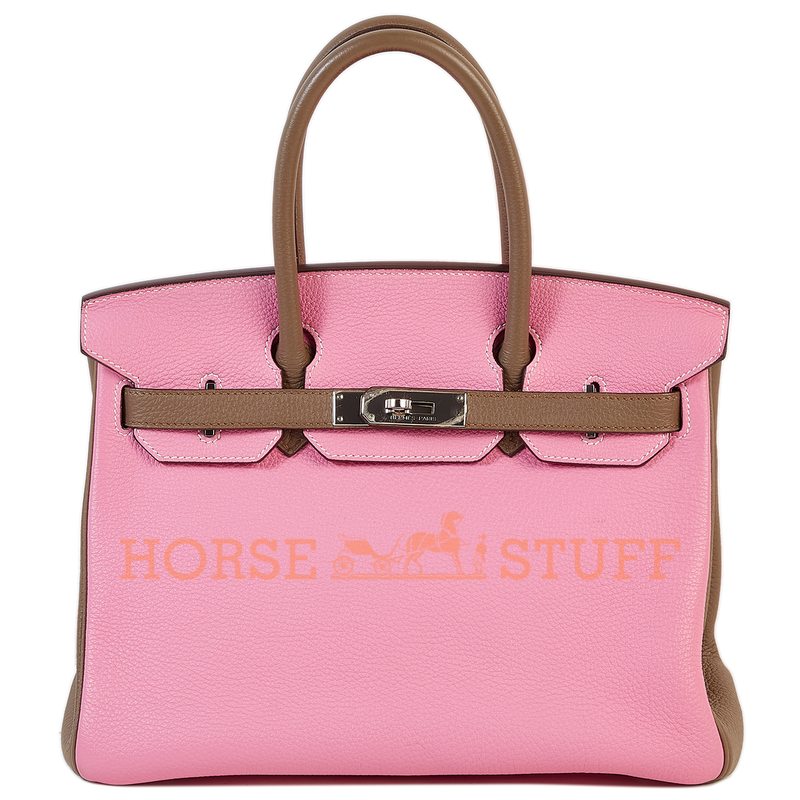 Hermès Birkin 30 Special Order HSS Pink / Etoupe Togo PHW