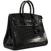 Hermès Birkin 35 Black Lisse Crocodile Porosus PHW