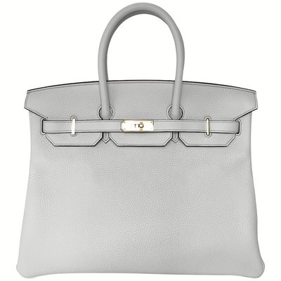 Hermès Birkin 35 Blue Pale Clemence GHW