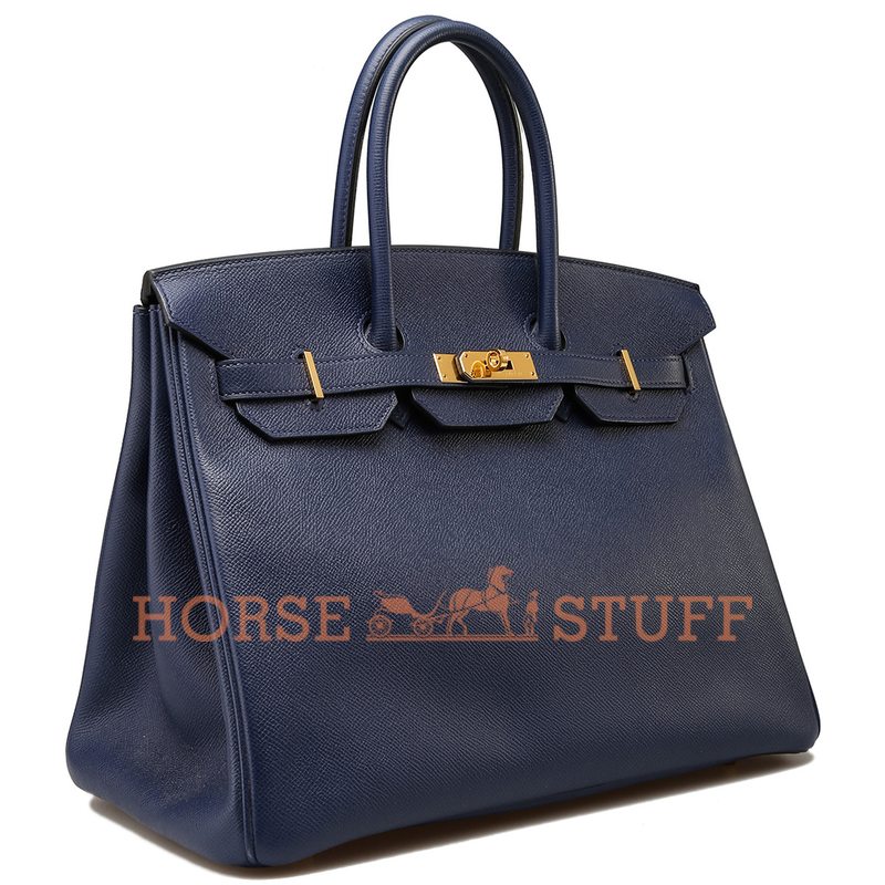 Hermès Birkin 35 Blue Sapphire Epsom GHW