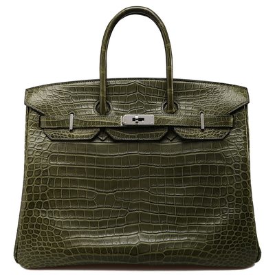 Hermès Birkin 35 Vert Veronese Matte Crocodile Porosus PHW