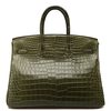 Hermès Birkin 35 Vert Veronese Matte Crocodile Porosus PHW