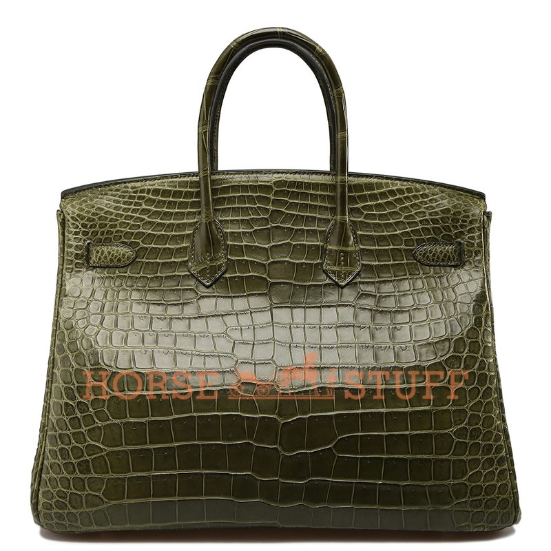 Hermès Birkin 35 Vert Veronese Matte Crocodile Porosus PHW