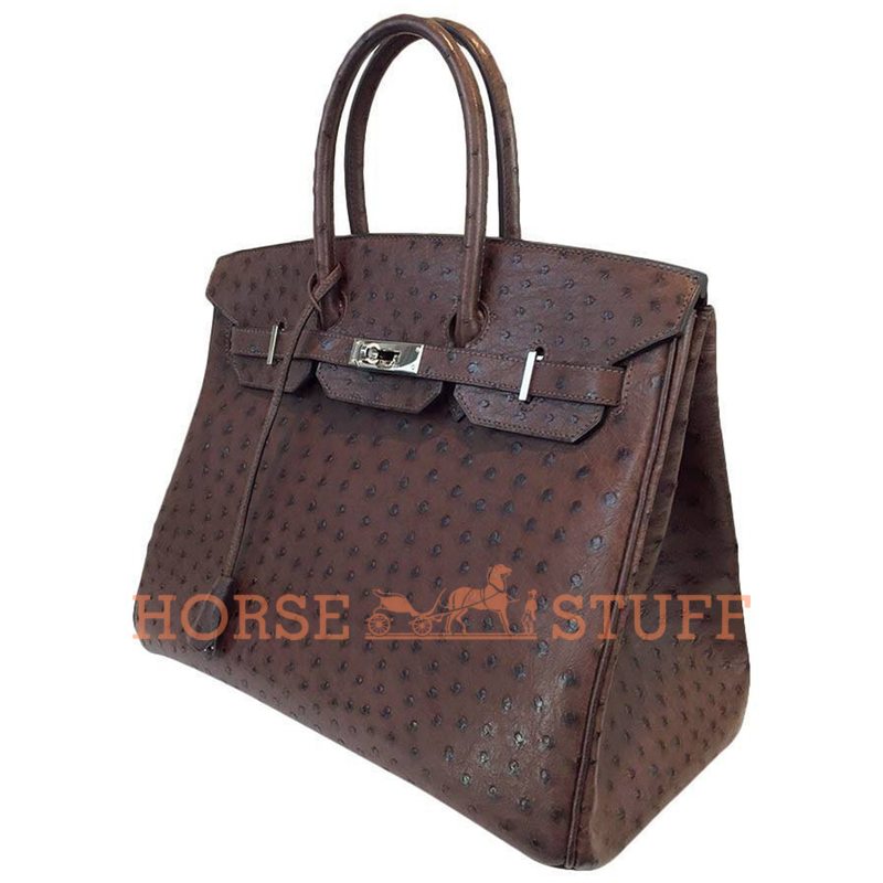 Hermès Birkin 35 Marron Ostrich PHW