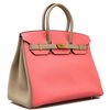 Hermès Birkin 35 Special Order HSS Rose Lipstick / Gris Tourterelle Togo GHW