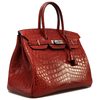 Hermès Birkin 35 Rouge H Matte Crocodile Niloticus PHW