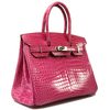 Hermès Birkin 30 Fuchsia Lisse Crocodile Porosus PHW