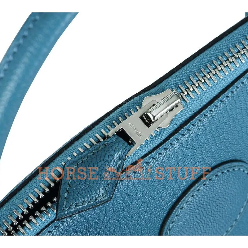 Hermès Bolide 27 Turquoise Chevre PHW