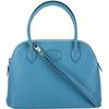 Hermès Bolide 27 Turquoise Chevre PHW