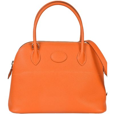 Hermès Bolide 27 Orange Epsom PHW