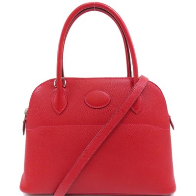 Hermès Bolide 27 Rouge Casaque Epsom PHW