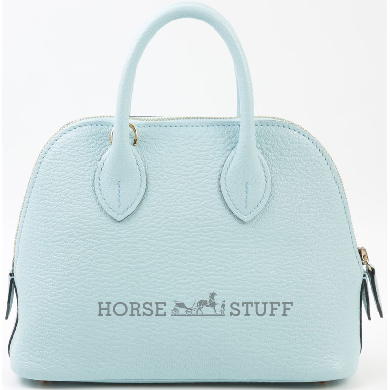 Hermès Bolide 1923 Mini Blue Zephyr Chevre GHW
