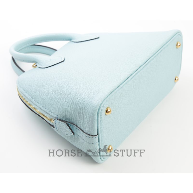 Hermès Bolide 1923 Mini Blue Zephyr Chevre GHW