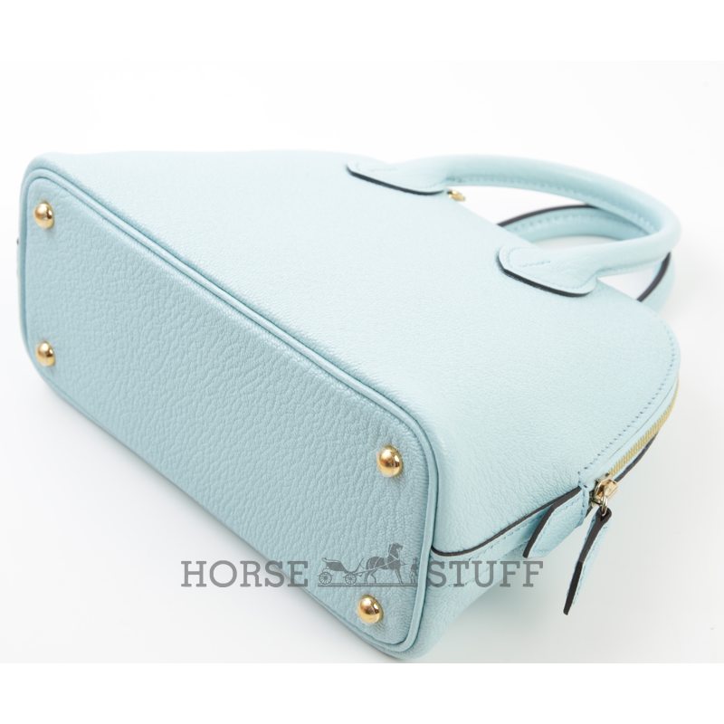 Hermès Bolide 1923 Mini Blue Zephyr Chevre GHW