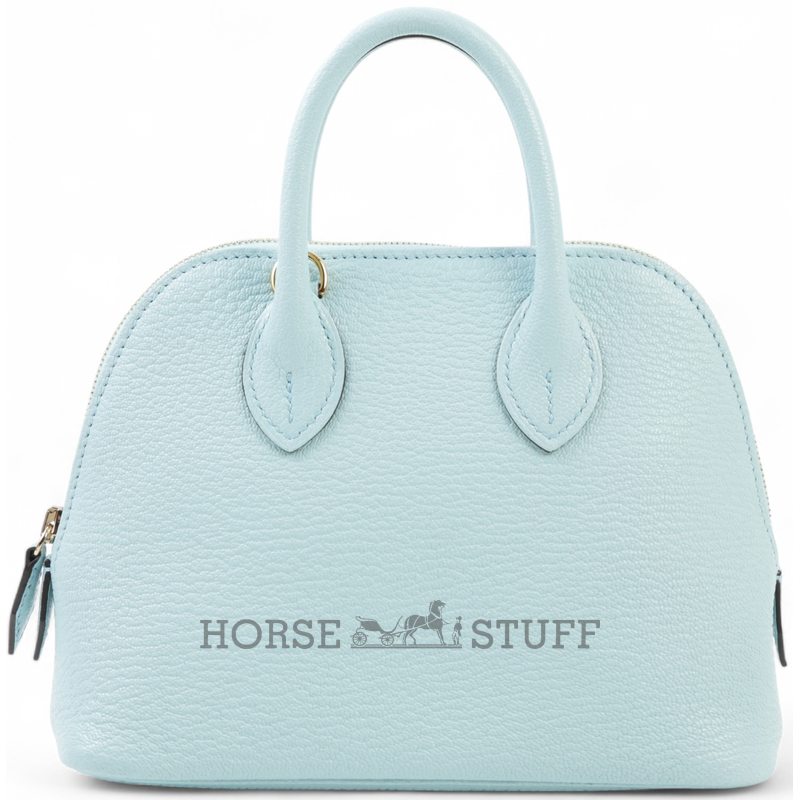 Hermès Bolide 1923 Mini Blue Zephyr Chevre GHW