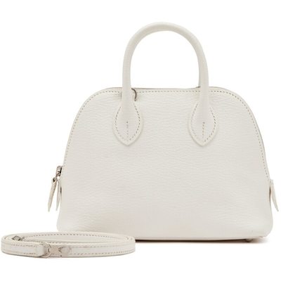 Hermès Bolide 1923 Mini White Chevre PHW