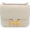 HERMÈS Constance Mini 18 Beton Matte Crocodile Alligator GHW