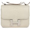 HERMÈS Constance Mini 18 Beton Matte Crocodile Alligator PHW
