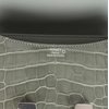 HERMÈS Constance Mini 18 Gris Ciment Shiny Crocodile Alligator PHW