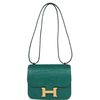 HERMÈS Constance Mini 18 Malachite Matte Crocodile Alligator GHW