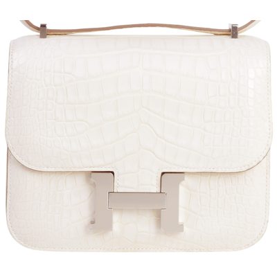 Hermès Constance 18 Nata Matte Crocodile Alligator PHW