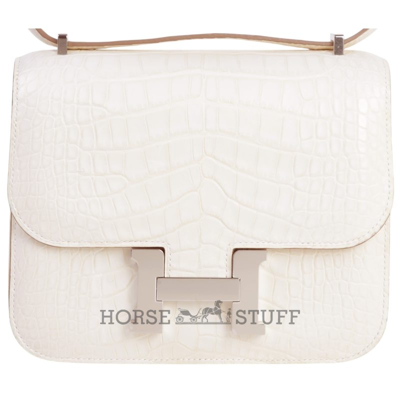 Hermès Constance 18 Nata Matte Crocodile Alligator PHW