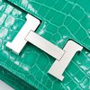 HERMÈS Constance Mini 18 Vert Jade Shiny Crocodile Alligator PHW