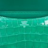 HERMÈS Constance Mini 18 Vert Jade Shiny Crocodile Alligator PHW