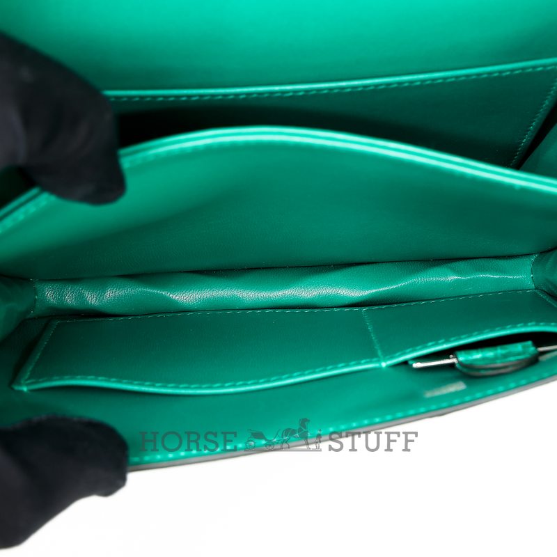 HERMÈS Constance Mini 18 Vert Jade Shiny Crocodile Alligator PHW