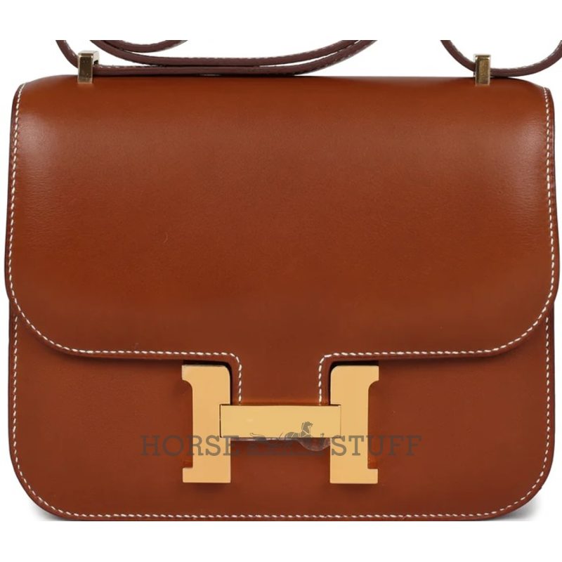 HERMÈS Constance Mini 18 Gold Fauve Barenia GHW