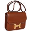 HERMÈS Constance Mini 18 Gold Fauve Barenia GHW