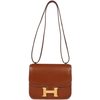 HERMÈS Constance Mini 18 Gold Fauve Barenia GHW