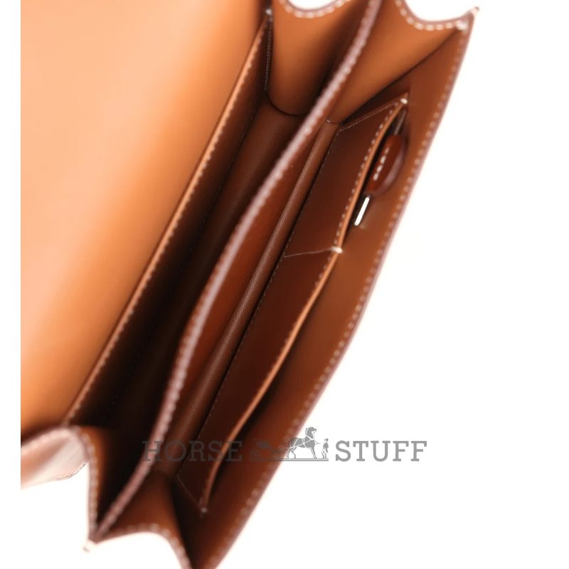 HERMÈS Constance Mini 18 Gold Fauve Barenia GHW