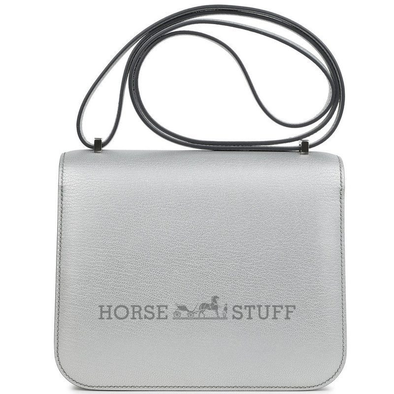 Hermès Constance 18 Exceptional Super Rare Argente ( Metallic Silver ) Chèvre Mysore PHW