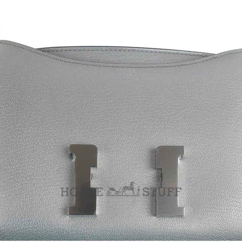 Hermès Constance 18 Exceptional Super Rare Argente ( Metallic Silver ) Chèvre Mysore PHW