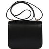 HERMÈS Constance Mini 18 Black Chèvre Chamkila GHW