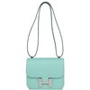 HERMÈS Constance Mini 18 Aqua Chèvre Mysore PHW
