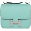 HERMÈS Constance Mini 18 Aqua Chèvre Mysore PHW