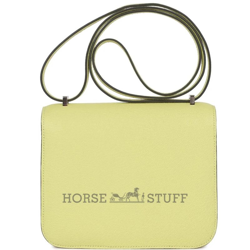 HERMÈS Constance Mini 18 Jaune Bourgeon Chèvre Mysore PHW
